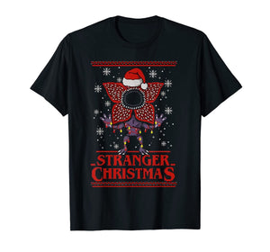 stranger Christmas things Ugly Christmas xmas Santa T-Shirt