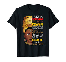 Load image into Gallery viewer, I Am Black History Month Black Girl Magic Afro Melanin Queen T-Shirt-799726
