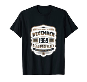 Vintage December Shirt 1969 Birthday Gift For 50 Yrs Old T-Shirt