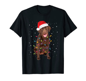 Christmas Labrador Retriever Dog Chocolate Lab Lover Gifts T-Shirt-749261