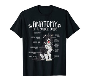 Funny Anatomy Border Collie Dog Lover Gift T-Shirt-2285570