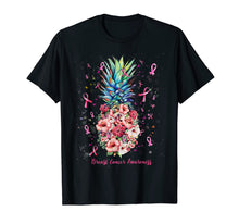 Load image into Gallery viewer, Pineapple BREAST CANCER AWARENESS Yellow Ribbon T-Shirt
