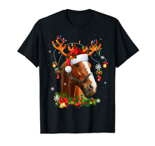 Load image into Gallery viewer, Funny shirts V-neck Tank top Hoodie sweatshirt usa uk au ca gifts for Horse Christmas Reindeer Lights Funny Horse Xmas Gift T-Shirt 262327
