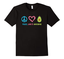 Load image into Gallery viewer, Funny shirts V-neck Tank top Hoodie sweatshirt usa uk au ca gifts for Peace Love and Avocados T-shirt, Funny Fruit T-shirt 2563875
