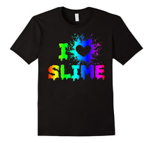 Load image into Gallery viewer, Funny shirts V-neck Tank top Hoodie sweatshirt usa uk au ca gifts for I Love Slime Funny Rainbow Bright Heart Craft Splat T Shirt 2074619
