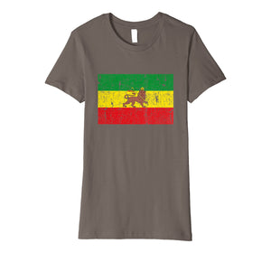 Funny shirts V-neck Tank top Hoodie sweatshirt usa uk au ca gifts for Old Ethiopia Flag Lion of Judah Rasta Reggae T Shirt Tee New 2519462