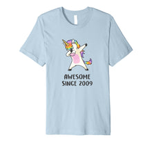 Load image into Gallery viewer, Cute Unicorn Shirt Awesome Since 2009 10th Birthday Gifts
