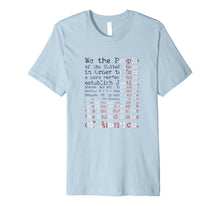 Load image into Gallery viewer, United States Constitution Preamble on American Flag shirt 1028064
