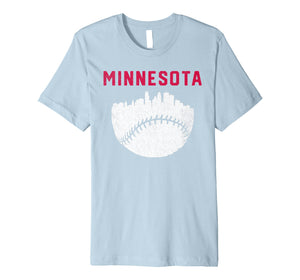 Funny shirts V-neck Tank top Hoodie sweatshirt usa uk au ca gifts for Vintage MPLS Minnesota Skyline Baseball Graphic Tee 222076