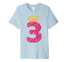 Load image into Gallery viewer, Happy Birthday Shirt, Girls 3rd Party 3 Years Old Bday
