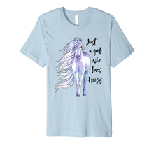 Load image into Gallery viewer, Funny shirts V-neck Tank top Hoodie sweatshirt usa uk au ca gifts for Just A Girl Who Loves Horses Shirt Horse Riding Women Gifts 1021282
