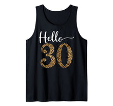 Load image into Gallery viewer, Hello 30 Years Leopard Print 30th Birthday Party Woman Gift Tank Top-986036
