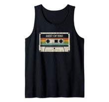 Load image into Gallery viewer, Vintage Best of 1981 38th Birthday Cassette Tank Top-127966
