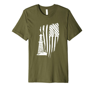 Funny shirts V-neck Tank top Hoodie sweatshirt usa uk au ca gifts for OILFIELD AMERICAN FLAG T-SHIRT OIL RIG SHIRT PREM 116797