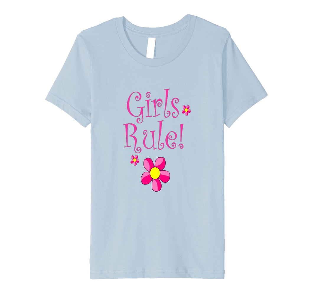 Funny shirts V-neck Tank top Hoodie sweatshirt usa uk au ca gifts for Girls Rule Flower T-Shirt 1381455