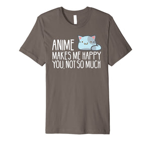 Funny shirts V-neck Tank top Hoodie sweatshirt usa uk au ca gifts for Anime Shirt | Anime Makes Me Happy 1086449