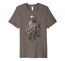 Load image into Gallery viewer, Funny shirts V-neck Tank top Hoodie sweatshirt usa uk au ca gifts for Vintage SCUBA Diver Octopus T-shirt, Kraken Helmet t-shirt 1557839
