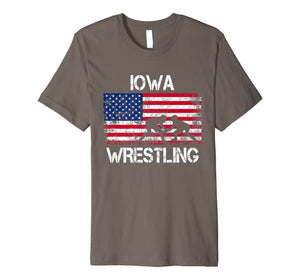 Funny shirts V-neck Tank top Hoodie sweatshirt usa uk au ca gifts for Iowa Wrestling American Flag Gift For Wrestler Shirt 1967739