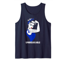 Load image into Gallery viewer, Strong Woman Gift Colon Cancer Warrior Unbreakable Tank Top-2665004
