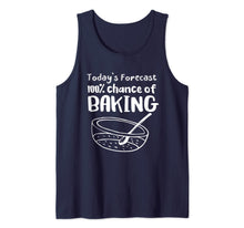 Load image into Gallery viewer, Today&#39;s Forecast 100% Chance of Baking Funny Baker Tank Top
