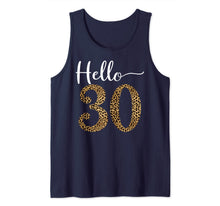 Load image into Gallery viewer, Hello 30 Years Leopard Print 30th Birthday Party Woman Gift Tank Top-986036
