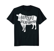 Load image into Gallery viewer, Support Your Local Farmer Shirt Distressed Cow
