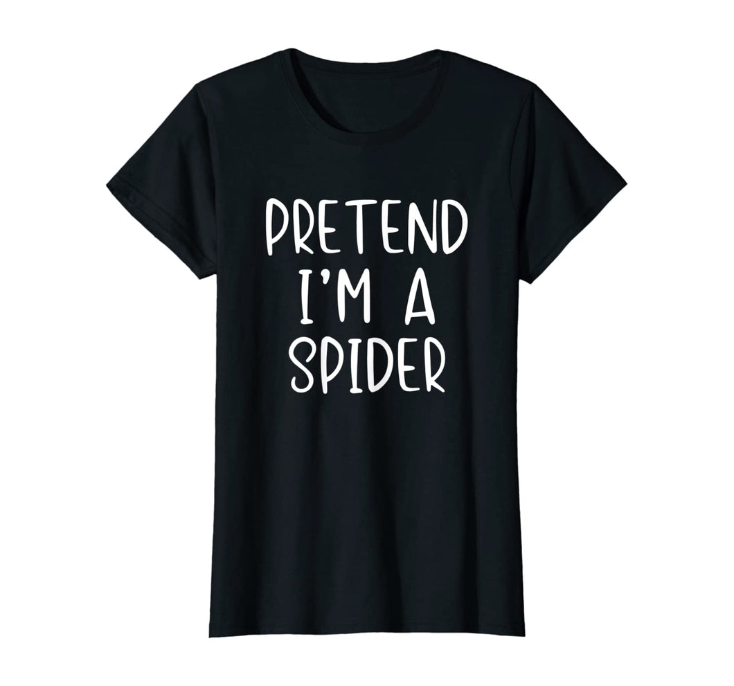 Pretend Spider Costume Halloween Lazy Easy Last Minute T-Shirt