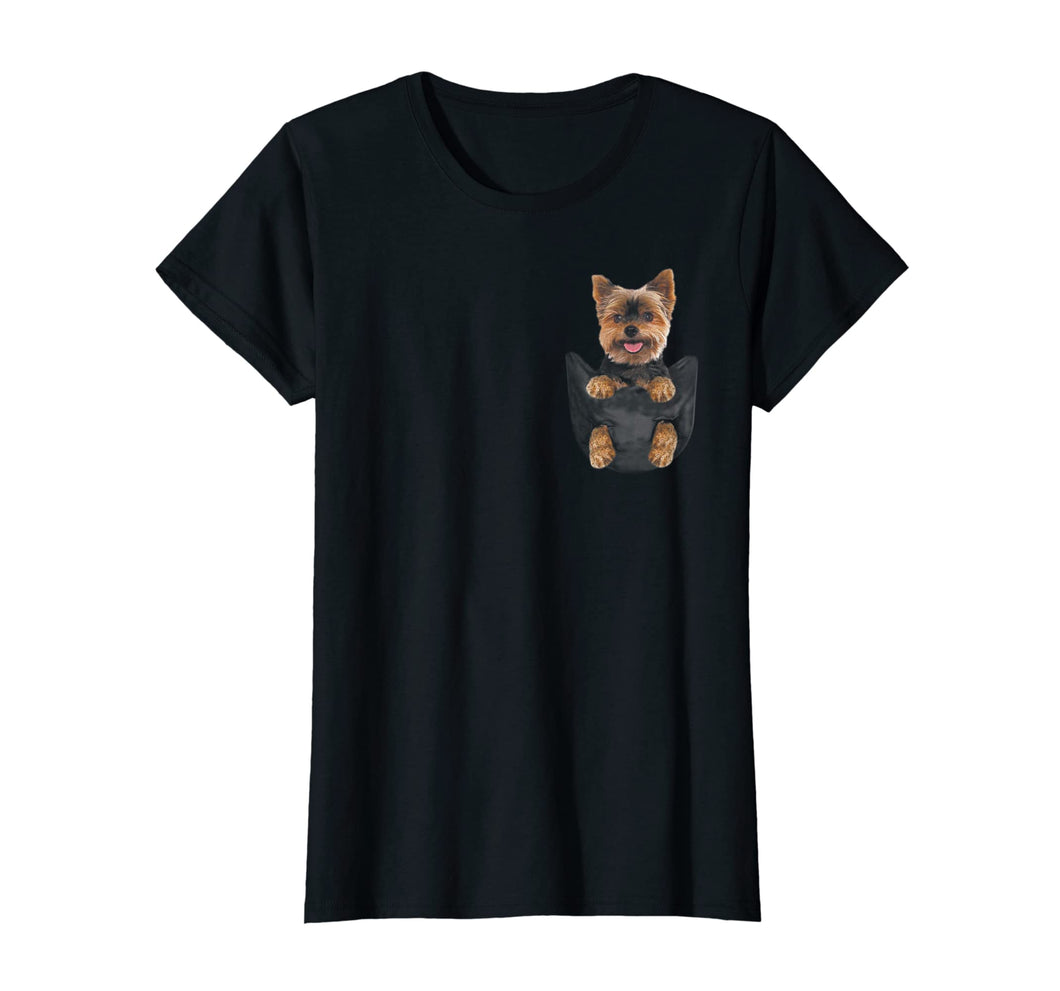 Cute Yorkie In Pocket Shirt-Gifts For Yorkie Dog Lovers