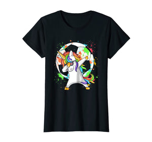 Funny shirts V-neck Tank top Hoodie sweatshirt usa uk au ca gifts for Dabbing Unicorn Soccer Colourful Shirt 1302160