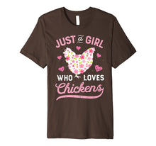 Load image into Gallery viewer, Funny shirts V-neck Tank top Hoodie sweatshirt usa uk au ca gifts for Just A Girl Who Loves Chickens T shirt Chicken Lover Farm 840595
