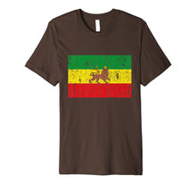 Load image into Gallery viewer, Funny shirts V-neck Tank top Hoodie sweatshirt usa uk au ca gifts for Old Ethiopia Flag Lion of Judah Rasta Reggae T Shirt Tee New 2519462
