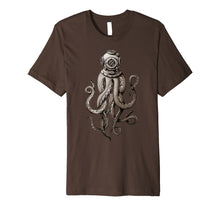 Load image into Gallery viewer, Funny shirts V-neck Tank top Hoodie sweatshirt usa uk au ca gifts for Vintage SCUBA Diver Octopus T-shirt, Kraken Helmet t-shirt 1557839
