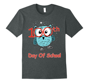 Funny shirts V-neck Tank top Hoodie sweatshirt usa uk au ca gifts for Cute Owl 100th Day Of School T-shirt 100 Days Smarter Tee 1908477