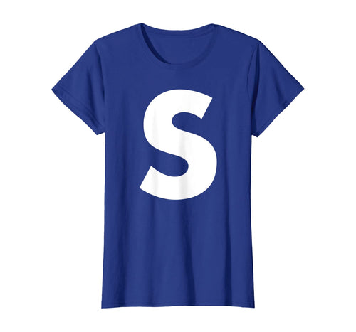 Name Letter S-Simon Chipmunk Halloween Costume Christmas T-Shirt