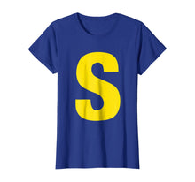Load image into Gallery viewer, Initials Name Letter S-Simon Chipmunk Christmas Group Shirt 54898
