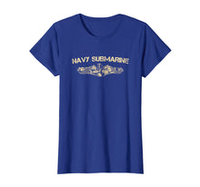 Load image into Gallery viewer, Navy Submarine Warfare Insignia T-Shirt Vintage Tee
