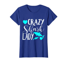 Load image into Gallery viewer, Funny shirts V-neck Tank top Hoodie sweatshirt usa uk au ca gifts for Crazy shark lady shirt shark lovers gift 1781371

