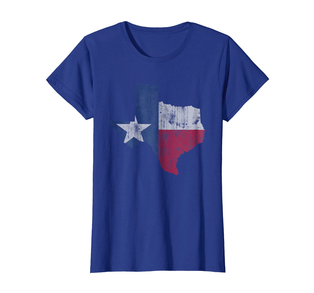 Retro Texas T-Shirt Flag Map Gift
