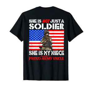 Funny shirts V-neck Tank top Hoodie sweatshirt usa uk au ca gifts for Mens My Niece My Soldier Hero Proud Army Uncle - Military Family T-Shirt 762816