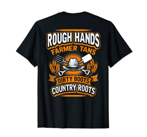 Funny shirts V-neck Tank top Hoodie sweatshirt usa uk au ca gifts for ROUGH HANDS FARMER TANS Funny Farmers Farming T-Shirt Back 2155541