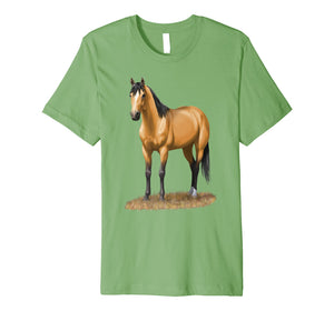 Funny shirts V-neck Tank top Hoodie sweatshirt usa uk au ca gifts for Beautiful Buckskin Dun Quarter Horse Stallion T-shirt 2092416