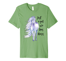 Load image into Gallery viewer, Funny shirts V-neck Tank top Hoodie sweatshirt usa uk au ca gifts for Just A Girl Who Loves Horses Shirt Horse Riding Women Gifts 1021282
