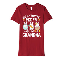 Load image into Gallery viewer, Funny shirts V-neck Tank top Hoodie sweatshirt usa uk au ca gifts for My Favorite Peeps Call Me Grandma Bunny Happy Easter Shirt 2941726
