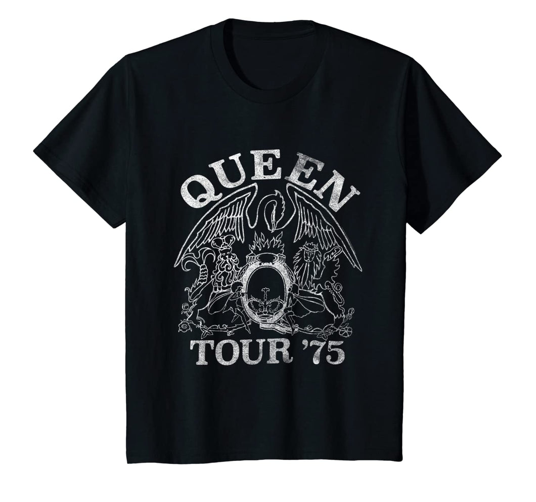 Queen Official Tour 75 Crest Logo T-Shirt 22132