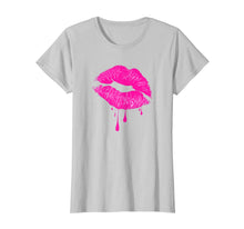 Load image into Gallery viewer, Hot Pink Lips Kiss 80s Retro Vintage Lipstick Party T-Shirt 212318

