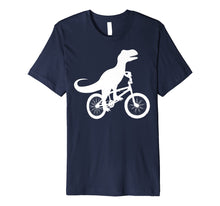 Load image into Gallery viewer, Funny shirts V-neck Tank top Hoodie sweatshirt usa uk au ca gifts for Dinosaur Riding Bike Shirt | Cute Bike-Dino Lovers Tee Gift 870524
