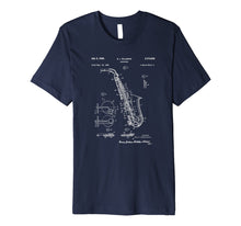Load image into Gallery viewer, Funny shirts V-neck Tank top Hoodie sweatshirt usa uk au ca gifts for Vintage Patent Print Saxophone Player T-Shirt 
