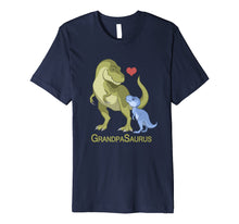 Load image into Gallery viewer, Funny shirts V-neck Tank top Hoodie sweatshirt usa uk au ca gifts for GrandpaSaurus T-Rex &amp; Baby Boy Dinosaur T-shirt 1350953
