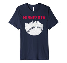 Load image into Gallery viewer, Funny shirts V-neck Tank top Hoodie sweatshirt usa uk au ca gifts for Vintage MPLS Minnesota Skyline Baseball Graphic Tee 222076
