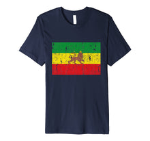 Load image into Gallery viewer, Funny shirts V-neck Tank top Hoodie sweatshirt usa uk au ca gifts for Old Ethiopia Flag Lion of Judah Rasta Reggae T Shirt Tee New 2519462
